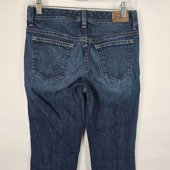 Eddie Bauer Jeans Women's 2 Regular Fit Blue Dark Wash Straight - Picture 6 of 16